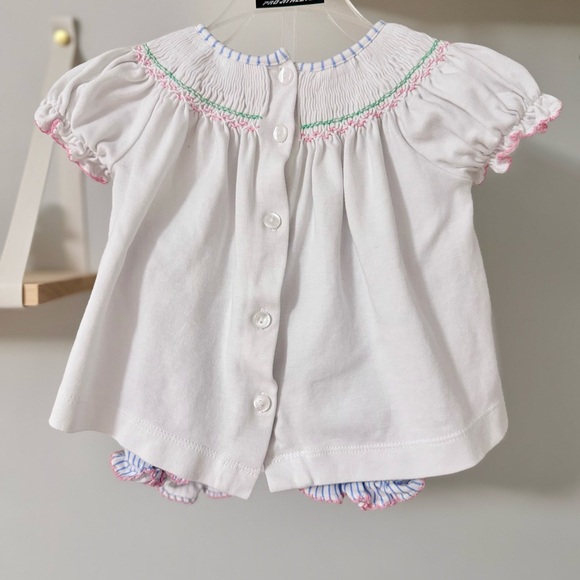 EUC Smocked Turkey Set by Petit Bebe 12 Months - Picture 4 of 6